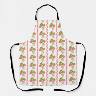 Grandmillenial strawberry pink sweet trendy apron