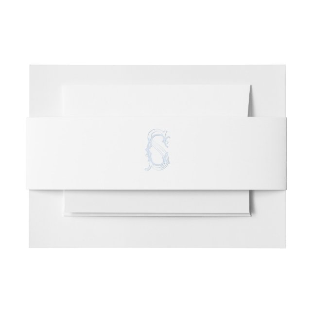 Grandmillennial and Elegant Belly Bands Invitation Belly Band (Front Example)