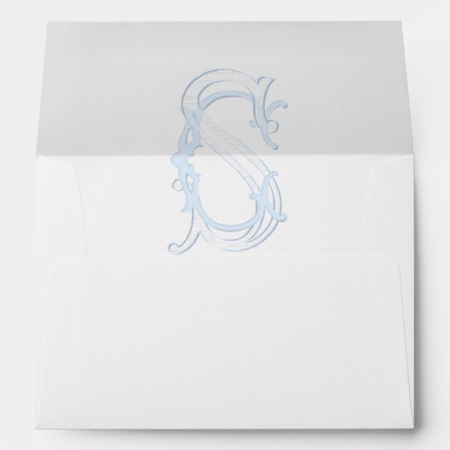 Grandmillennial and Elegant Wedding Envelopes (Back (Bottom))