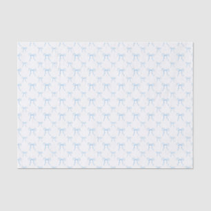 Grandmillennial Blue Bow Coquette Tissue Paper