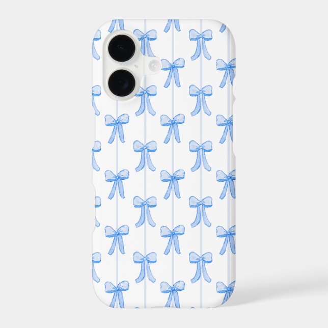 Grandmillennial Bows iPhone Case (Back)