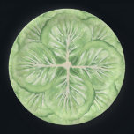 Grandmillennial Cabbage Leaf Paper  Plates<br><div class="desc">This spring garden design features overlapping cabbage leaves.</div>