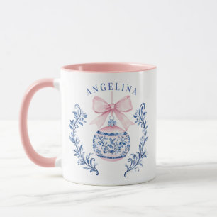 Grandmillennial Chinoiserie Christmas Ornament Mug