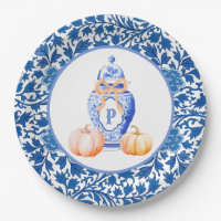 Grandmillennial Chinoiserie Ginger Jar Monogram