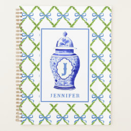 Grandmillennial Chinoiserie Ginger Jar | Monogram Planner