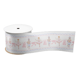 Grandmillennial Christmas Nutcracker Ribbon 