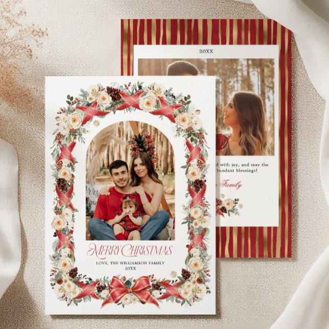 Grandmillennial Christmas Photo Card (Grandmillennial Christmas Photo Card)
