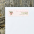 Grandmillennial Coquette Christmas Return Address Label
