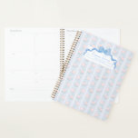 Grandmillennial Floral Bows Planner<br><div class="desc">Customizable grandmillennial floral bows planner with scalloped frame. Easily edit the text to make it your own!</div>