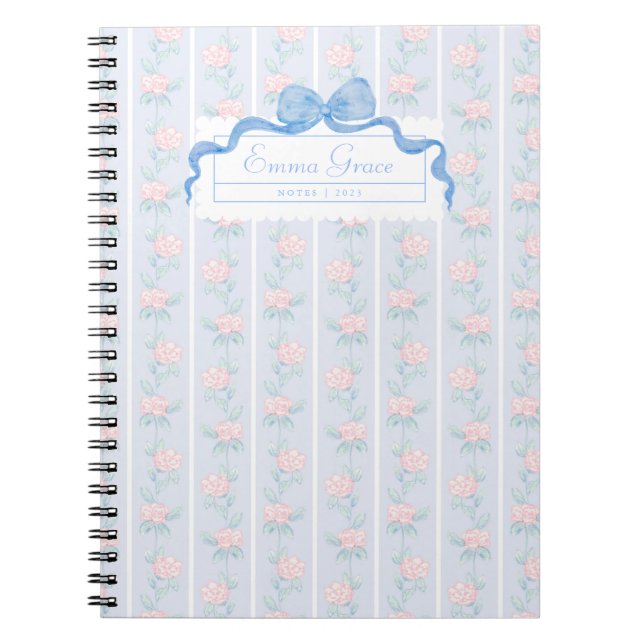 Grandmillennial Floral Notebook Journal (Front)