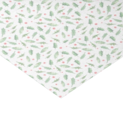 Grandmillennial Holly Christmas  Tissue Paper