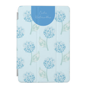 Grandmillennial Painterly Hydrangea Customizable iPad Mini Cover