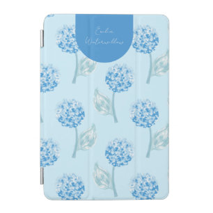 Grandmillennial Painterly Hydrangea Customizable iPad Mini Cover