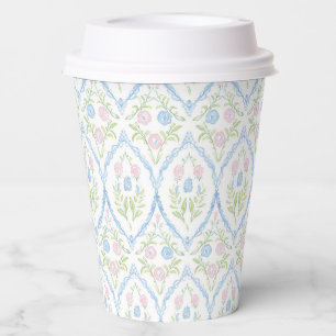 Grandmillennial Pink Bow Coquette Sweet 16 Paper Cups
