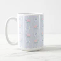 Chinoiserie Rose Trees Latte Mug, 12 Oz Ceramic Mug 