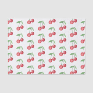 Grandmillennial Watercolor Cherries Tissue Paper