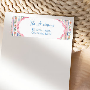 Grandmillennial Wildflower Return Address Label