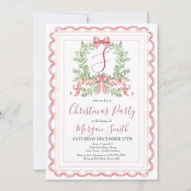 Grandmillienal Christmas party Invitation  (Front)