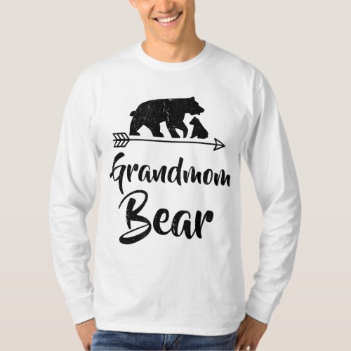 Grandmom Bear Best Gift Mothers Fathers Day T_Shirt