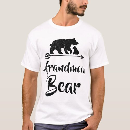 Grandmom Bear Best Gift Mothers Fathers Day T_Shirt