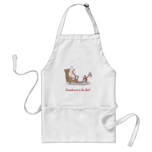 Grandmom is the Best Custom Polar Bear Adult Apron