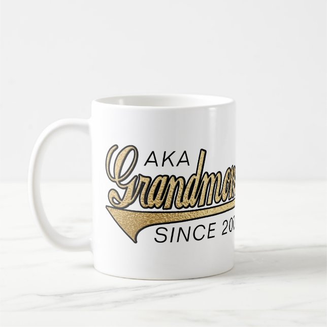 Grandmom Mug "AKA Grandmom Since..." (Left)