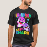 Grandmom Of The Baby Birthday Shark Grandmom Shark T-Shirt<br><div class="desc">Grandmom Of The Baby Birthday Shark Grandmom Shark Christmas.</div>