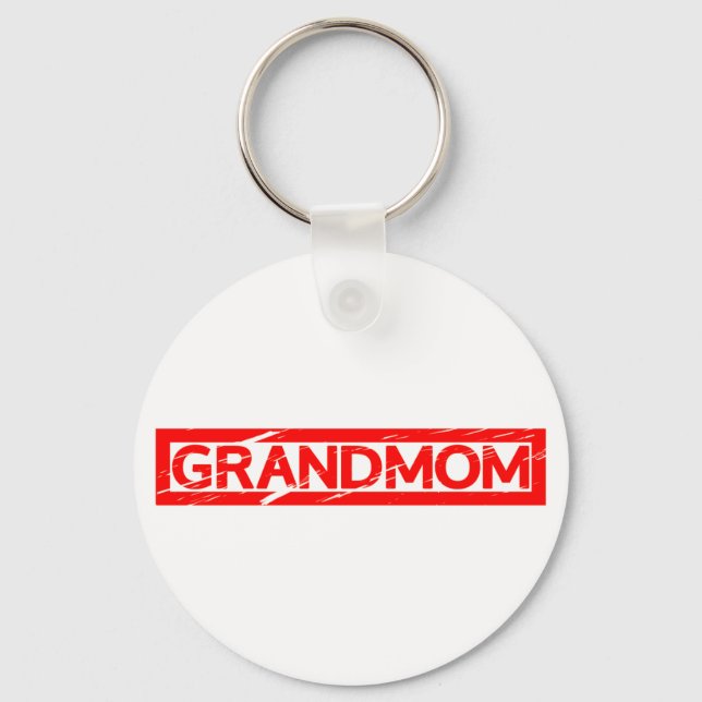 Grandmom Stamp Keychain (Front)