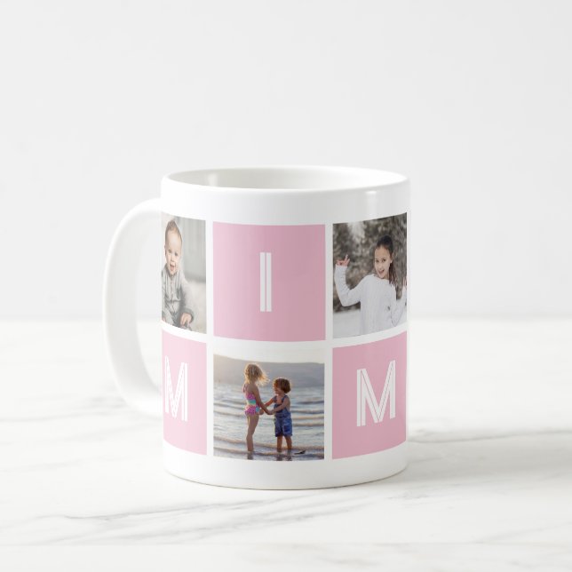 Grandmother 5 Photo Collage Mimi Coffee Mug (Front Left)