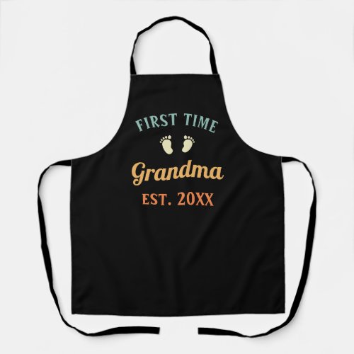 Grandmother Abuela Nonna Grammy First Time Grandma Apron