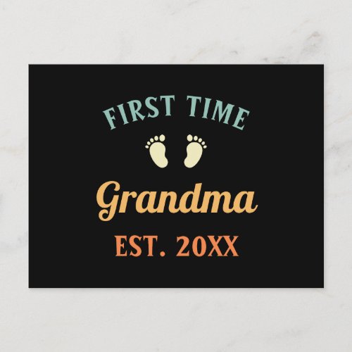 Grandmother Abuela Nonna Grammy First Time Grandma Postcard