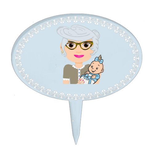 Grandmother Baby Shower Cake Topper