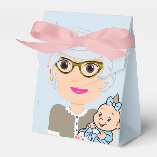 Grandmother Baby Shower Favor Box (Front Side)