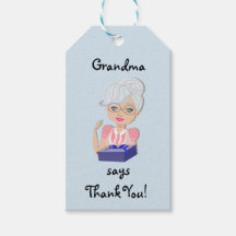 Grandmother Baby Shower Gift Tag