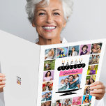 Grandmother Big Happy Birthday Card<br><div class="desc">Send your grandmother an oversized photo collage happy birthday card for a celebration as big as her heart. The center photograph is the cake topped with typography "Happy" candles. There are enough photo spaces to give everyone in the family a place on the card, almost like 1 big photo album...</div>
