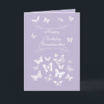 Grandmother Butterflies Birthday Irish Blessing Card<br><div class="desc">The delicate beauty of butterflies creates a lovely birthday card.  An Irish Blessing is on the inside of the card on the left.  You can customize,  personalize and delete any of the text.</div>