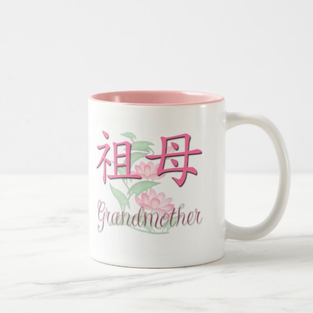 Grandmother (Chinese) Two-Tone Coffee Mug (Right)