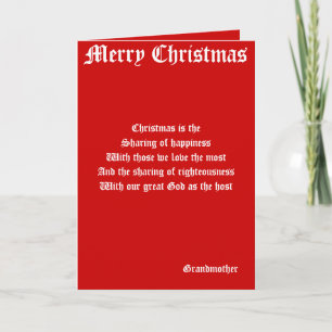 Grandmother Christmas cards