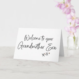 Grandmother Era Pregnancy New Baby Reveal for Mom Card