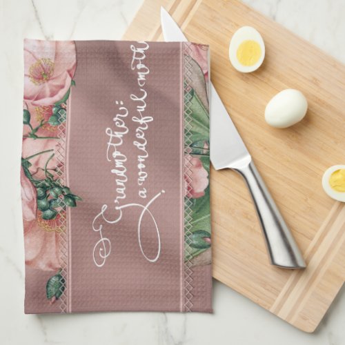 Grandmother Floral HL Kitchen Tea Towel