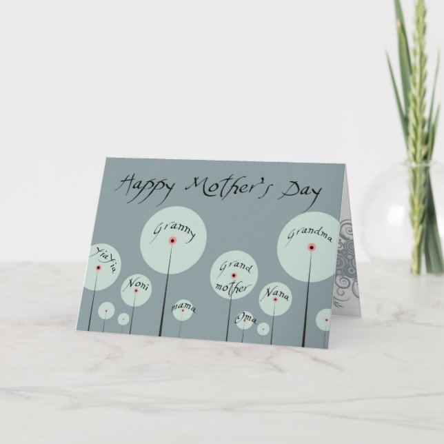 Grandmother Garden Card (Front)