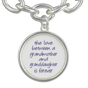 Grandmother Granddaughter Love Charm Bracelet
