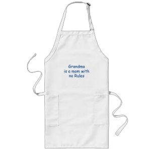 Grandmother grandma Chefs BBQ cooking Long Apron