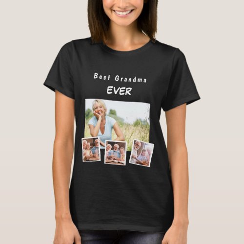 Grandmother grandma family photo collage T_Shirt