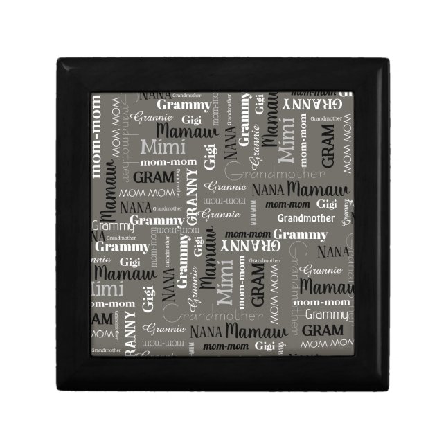 Grandmother Granny Keepsake Me Memory Gift Box (Front)