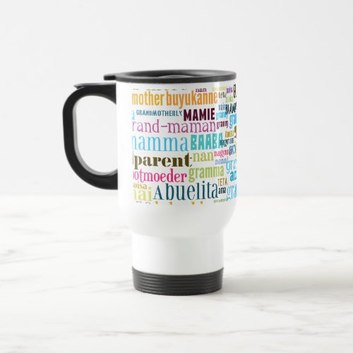 Grandmother In Many Languages Drink Mug