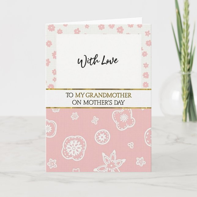 Grandmother Mothers Day Art Card (Front)