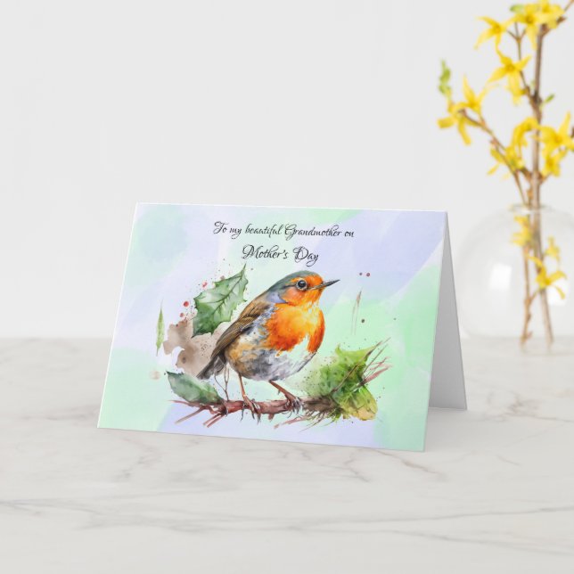 Grandmother Mother's Day Card (Yellow Flower)