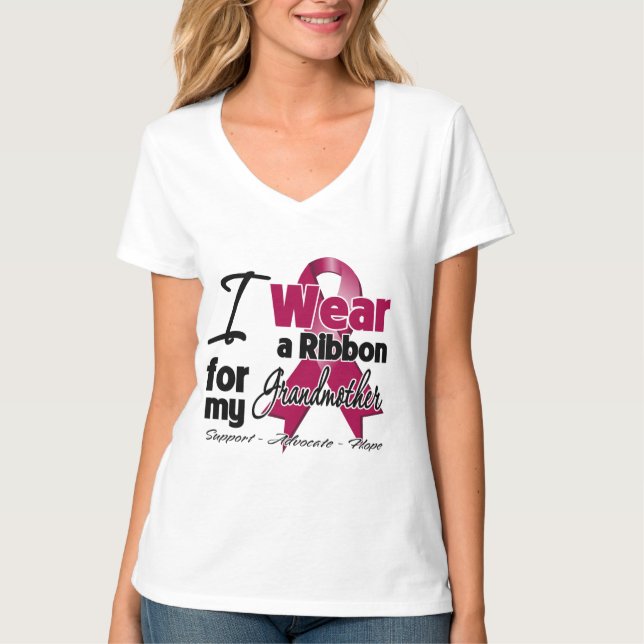 Grandmother - Multiple Myeloma Ribbon T-Shirt (Front)