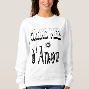 Grandmother of Love Heart Grandma Sweatshirt